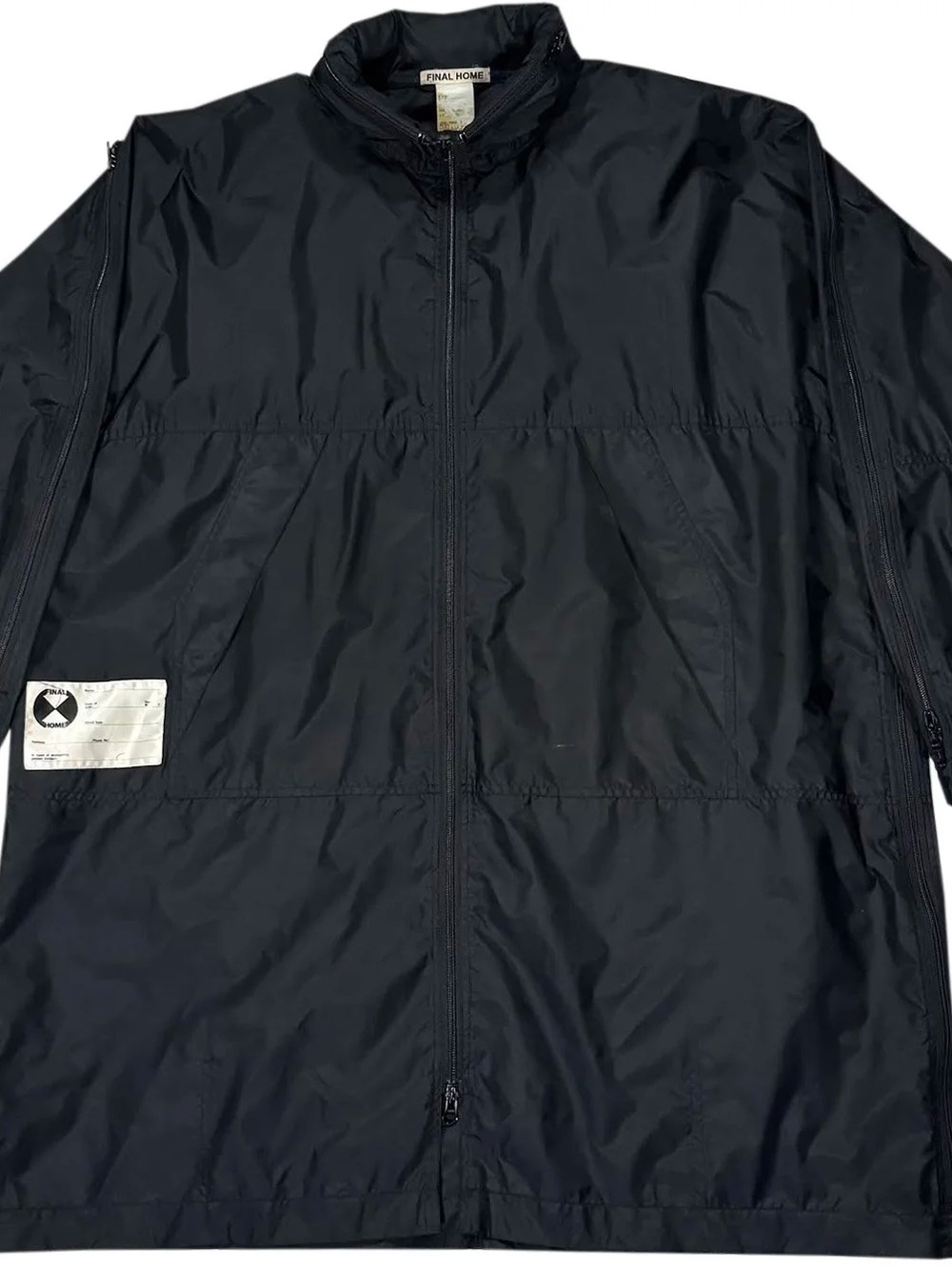 Vintage Final Home Black Nylon Anorak Jacket (Size L)
